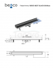 BESCO Odpływ liniowy Virgo Next Black 90cm OL-90-VNB